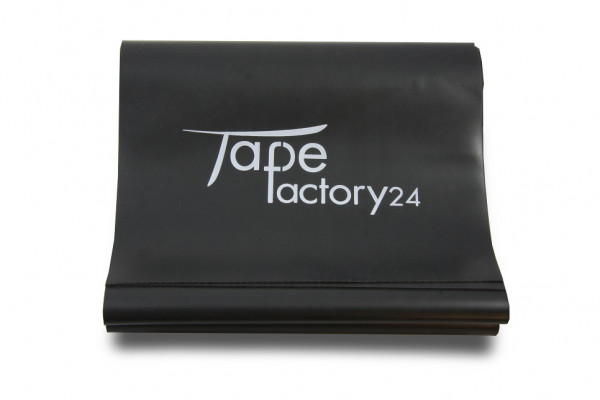 Tapefactory24 Fitnessband 200cm x 15cm Zugstärke extra stark in schwarz