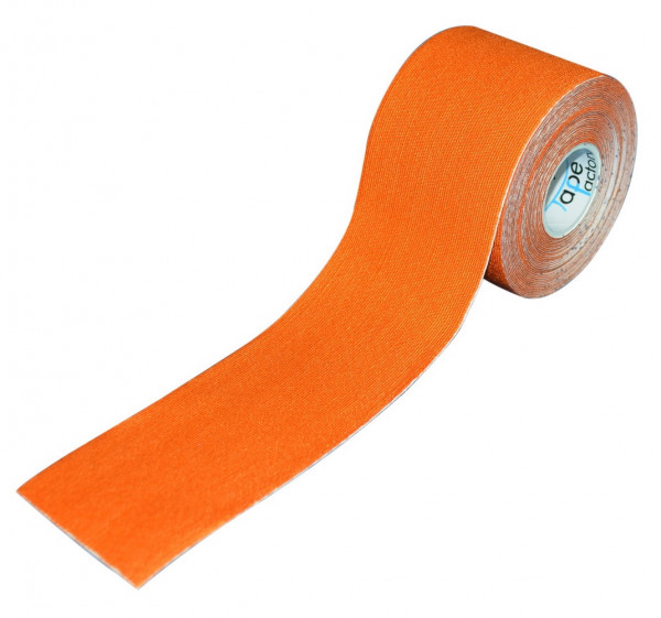 Tapefactory24 Sportline Kinesiologie Tape 5,0cm orange, 4er Set
