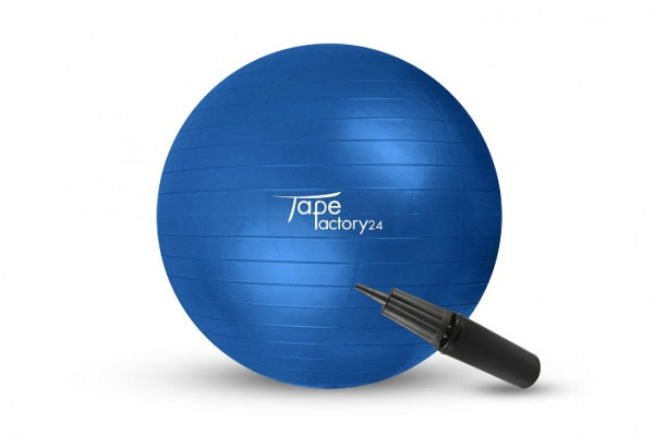 Tapefactory24 Gymnastikball 75cm blau