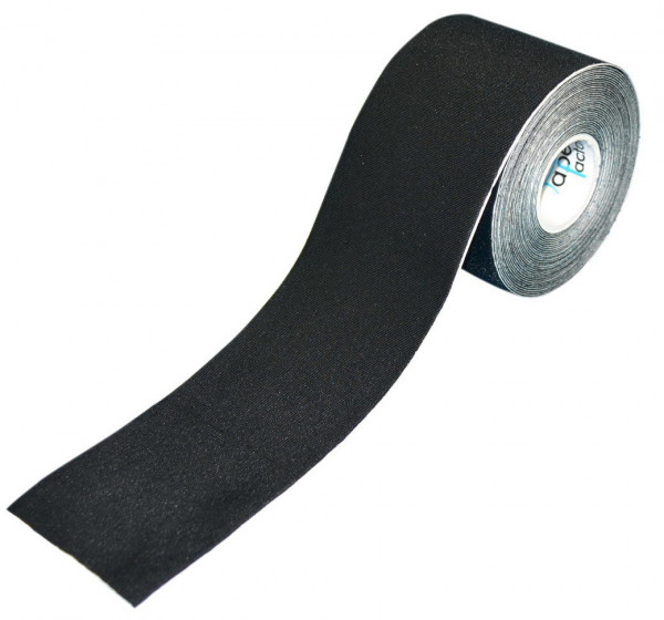 Tapefactory24 Premium Line Kinesiologie Tape 5cm x 5m schwarz, 1 Stück