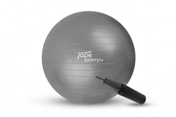 Tapefactory24 Gymnastikball 65cm silber